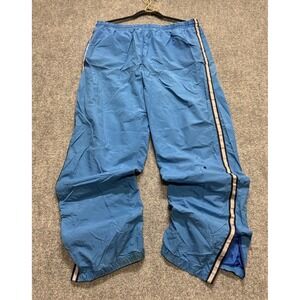 Vintage Plugg Sweatpants Men's XL Distressed Nylon Activewear Blue Y2K